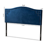 Load image into Gallery viewer, Baxton Studio Aubrey Modern And Contemporary Royal Blue Velvet Fabric Upholstered King Size Headboard
