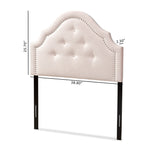 Load image into Gallery viewer, Baxton Studio Cora Modern And Contemporary Light Pink Velvet Fabric Upholstered Twin Size Headboard
