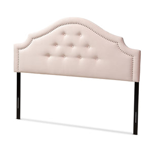 Baxton Studio Cora Modern and Contemporary Velvet Fabric Upholstered Headboard