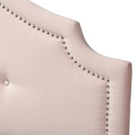 Load image into Gallery viewer, Baxton Studio Cora Modern And Contemporary Light Pink Velvet Fabric Upholstered King Size Headboard
