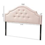 Load image into Gallery viewer, Baxton Studio Cora Modern And Contemporary Light Pink Velvet Fabric Upholstered King Size Headboard
