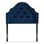 Load image into Gallery viewer, Baxton Studio Cora Modern And Contemporary Royal Blue Velvet Fabric Upholstered Twin Size Headboard
