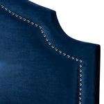 Load image into Gallery viewer, Baxton Studio Cora Modern And Contemporary Royal Blue Velvet Fabric Upholstered King Size Headboard
