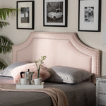 Load image into Gallery viewer, Baxton Studio Avignon Modern And Contemporary Light Pink Velvet Fabric Upholstered Queen Size Headboard
