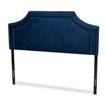 Load image into Gallery viewer, Baxton Studio Avignon Modern And Contemporary Navy Blue Velvet Fabric Upholstered Queen Size Headboard
