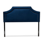 Load image into Gallery viewer, Baxton Studio Avignon Modern And Contemporary Navy Blue Velvet Fabric Upholstered Full Size Headboard
