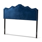 Load image into Gallery viewer, Baxton Studio Nadeen Modern And Contemporary Navy Blue Velvet Fabric Upholstered Full Size Headboard
