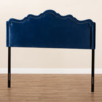 Load image into Gallery viewer, BAXTON STUDIO NADEEN MODERN AND CONTEMPORARY NAVY BLUE VELVET FABRIC UPHOLSTERED FULL SIZE HEADBOARD
