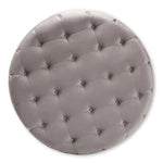 Load image into Gallery viewer, BAXTON STUDIO CARDIFF TRANSITIONAL GREY VELVET FABRIC UPHOLSTERED BUTTON TUFTED COCKTAIL OTTOMAN
