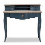 Load image into Gallery viewer, Baxton Studio Celestine French Provincial Blue Spruce Finished Wood Accent Writing Desk
