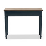 Load image into Gallery viewer, Baxton Studio Dauphine French Provincial Spruce Blue Accent Writing Desk
