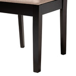 Load image into Gallery viewer, Baxton Studio Louisa Modern Beige Fabric And Dark Brown Finished Wood 5-Piece Dining Set
