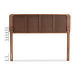 Load image into Gallery viewer, Baxton Studio Zenon Mid-Century Modern Walnut Brown Finished Wood Full Size Platform Bed
