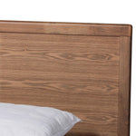 Load image into Gallery viewer, Baxton Studio Zenon Mid-Century Modern Walnut Brown Finished Wood King Size Platform Bed
