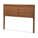 Load image into Gallery viewer, Baxton Studio Raya Mid-Century Modern Walnut Brown Finished Wood Full Size Headboard
