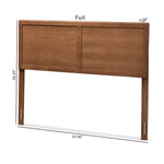 Load image into Gallery viewer, BAXTON STUDIO RAYA MID-CENTURY MODERN WALNUT BROWN FINISHED WOOD FULL SIZE HEADBOARD
