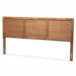 Load image into Gallery viewer, Baxton Studio Raya Mid-Century Modern Walnut Brown Finished Wood King Size Headboard
