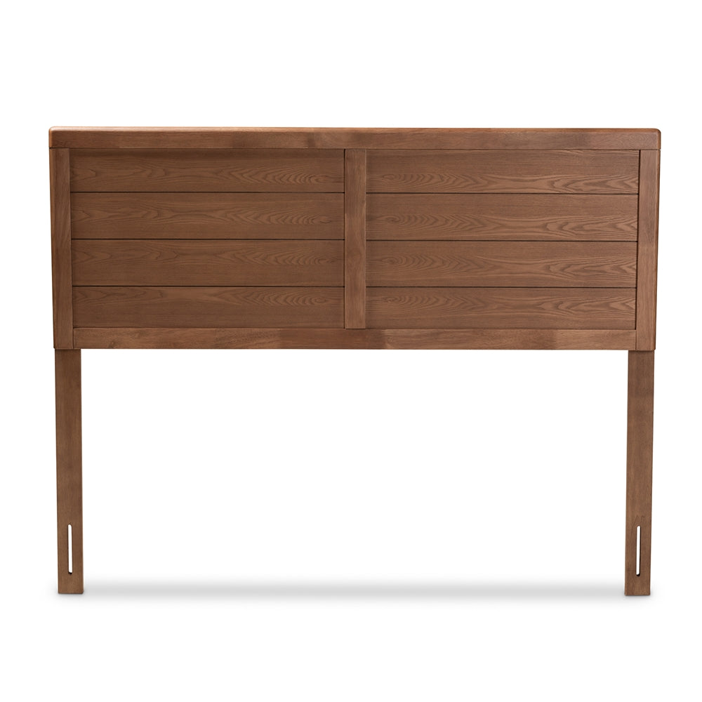 Baxton Studio Seren Mid-Century Modern Walnut Brown Finished Wood Full Size Headboard