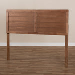 Load image into Gallery viewer, Baxton Studio Seren Mid-Century Modern Walnut Brown Finished Wood Full Size Headboard
