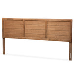 Load image into Gallery viewer, Baxton Studio Seren Mid-Century Modern Walnut Brown Finished Wood King Size Headboard
