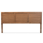 Load image into Gallery viewer, Baxton Studio Seren Mid-Century Modern Walnut Brown Finished Wood King Size Headboard
