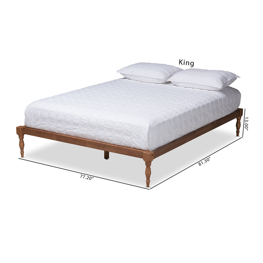 Baxton Studio Iseline Modern And Contemporary Finished Wood Platform Bed