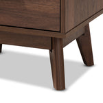 Load image into Gallery viewer, BAXTON STUDIO LENA MID-CENTURY MODERN WALNUT BROWN FINISHED 1-DRAWER WOOD NIGHTSTAND
