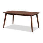 Load image into Gallery viewer, Baxton Studio Edna Mid-Century Modern Walnut Finished Wood Dining Table
