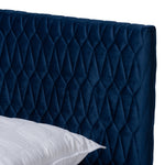 Load image into Gallery viewer, Baxton Studio Frida Glam And Luxe Royal Blue Velvet Fabric Upholstered Full Size Bed
