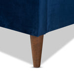 Load image into Gallery viewer, Baxton Studio Frida Glam And Luxe Royal Blue Velvet Fabric Upholstered Full Size Bed
