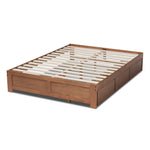 Load image into Gallery viewer, Baxton Studio Wren Modern And Contemporary Walnut Finished 3-Drawer Queen Size Platform Storage Bed Frame
