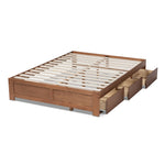 Load image into Gallery viewer, Baxton Studio Wren Modern And Contemporary Walnut Finished 3-Drawer Full Size Platform Storage Bed Frame
