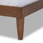 Load image into Gallery viewer, BAXTON STUDIO LUCINA MID-CENTURY MODERN WALNUT BROWN FINISHED TWIN SIZE PLATFORM BED FRAME
