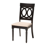 Load image into Gallery viewer, Baxton Studio Jessie Modern Sand Fabric And Dark Brown Finished Wood 5-Piece Dining Set
