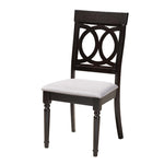 Load image into Gallery viewer, Baxton Studio Estelle Modern Grey Fabric And Dark Brown Finished Wood 5-Piece Dining Set
