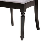 Load image into Gallery viewer, Baxton Studio Estelle Modern Grey Fabric And Dark Brown Finished Wood 5-Piece Dining Set
