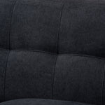 Load image into Gallery viewer, Baxton Studio Allister Mid-Century Modern Dark Grey Fabric Upholstered Loveseat
