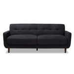 Load image into Gallery viewer, Baxton Studio Allister Mid-Century Modern Dark Grey Fabric Upholstered Sofa
