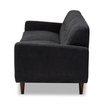 Load image into Gallery viewer, Baxton Studio Allister Mid-Century Modern Dark Grey Fabric Upholstered Sofa
