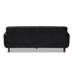 Load image into Gallery viewer, Baxton Studio Allister Mid-Century Modern Dark Grey Fabric Upholstered Sofa
