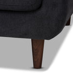 Load image into Gallery viewer, BAXTON STUDIO ALLISTER MID-CENTURY MODERN DARK GREY FABRIC UPHOLSTERED SOFA
