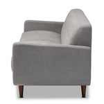 Load image into Gallery viewer, Baxton Studio Allister Mid-Century Modern Light Grey Fabric Upholstered Sofa
