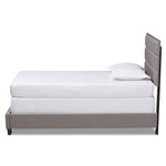 Load image into Gallery viewer, Baxton Studio Ansa Modern And Contemporary Grey Fabric Upholstered Twin Size Bed
