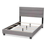 Load image into Gallery viewer, Baxton Studio Ansa Modern And Contemporary Grey Fabric Upholstered King Size Bed
