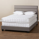 Load image into Gallery viewer, BAXTON STUDIO ANSA MODERN AND CONTEMPORARY GREY FABRIC UPHOLSTERED QUEEN SIZE BED
