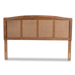 Load image into Gallery viewer, Baxton Studio Marieke Mid-Century Modern Finished Wood and Synthetic Rattan Headboard
