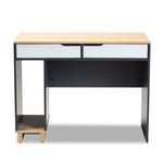 Load image into Gallery viewer, Baxton Studio Reed Mid-Century Modern 2-Drawer Multicolor Wood Computer Desk
