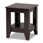 Load image into Gallery viewer, Baxton Studio Audra Modern And Contemporary Dark Brown Finished Wood End Table
