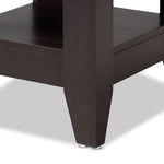 Load image into Gallery viewer, BAXTON STUDIO AUDRA MODERN AND CONTEMPORARY DARK BROWN FINISHED WOOD END TABLE
