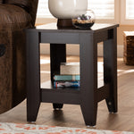 Load image into Gallery viewer, Baxton Studio Audra Modern And Contemporary Dark Brown Finished Wood End Table
